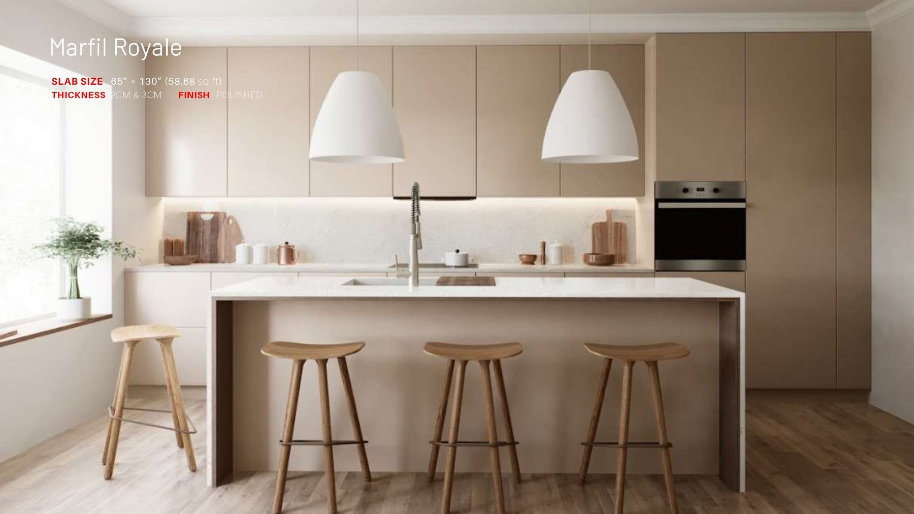 IDEAL QUARTZ® Marfil Royale application